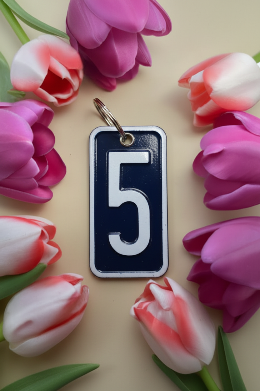 Handmade License Plate Keyring
