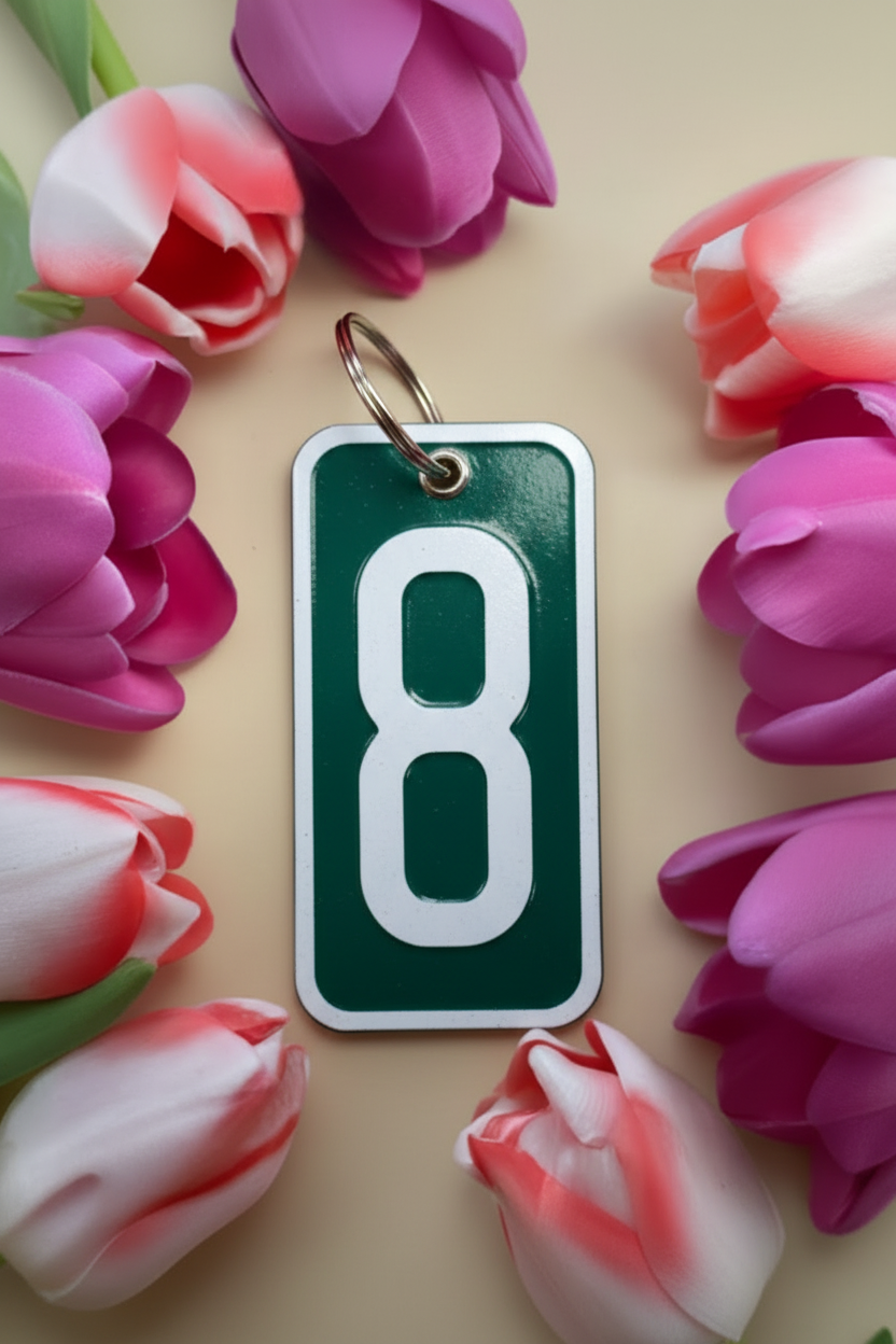 Handmade License Plate Keyring
