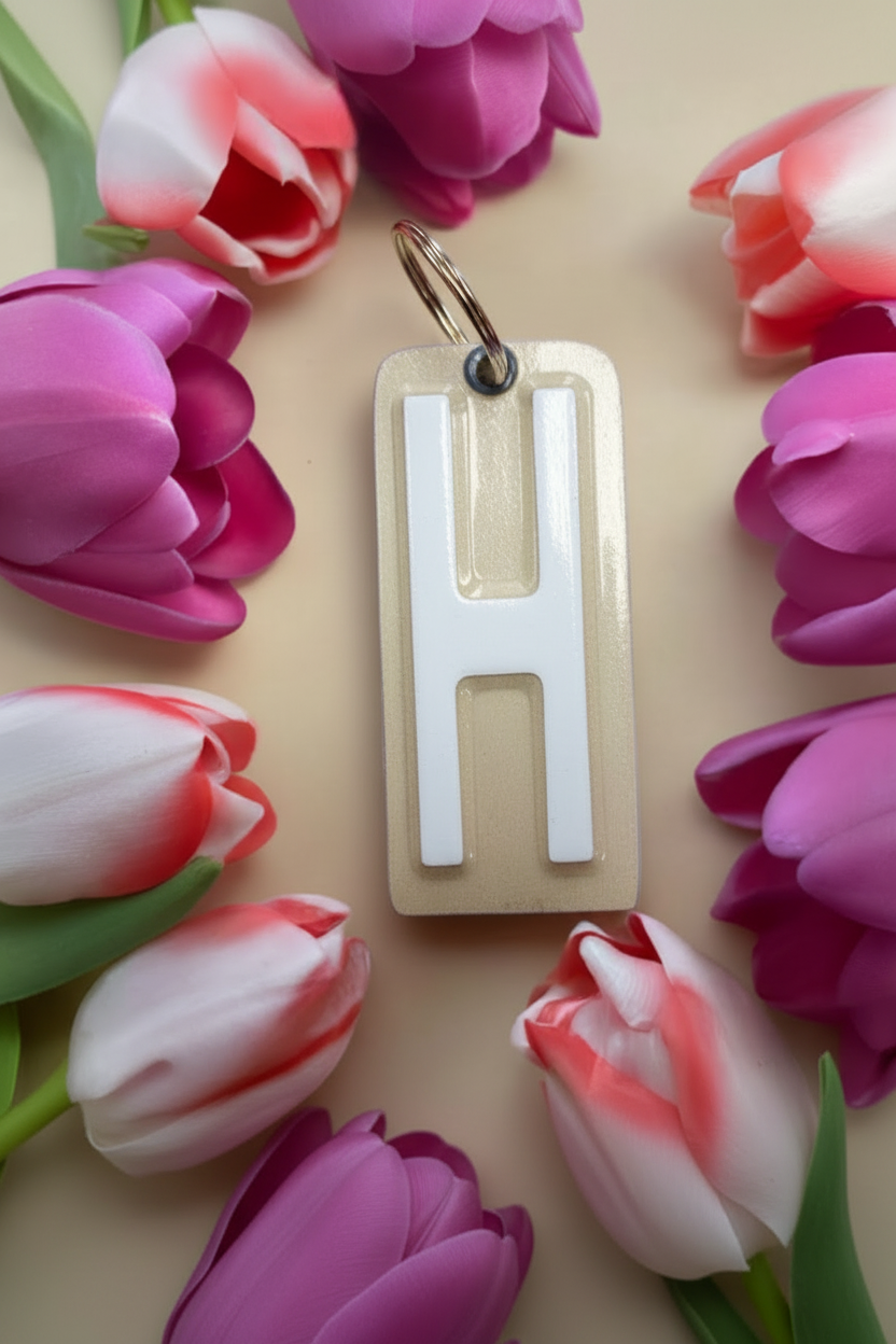 Handmade License Plate Keyring