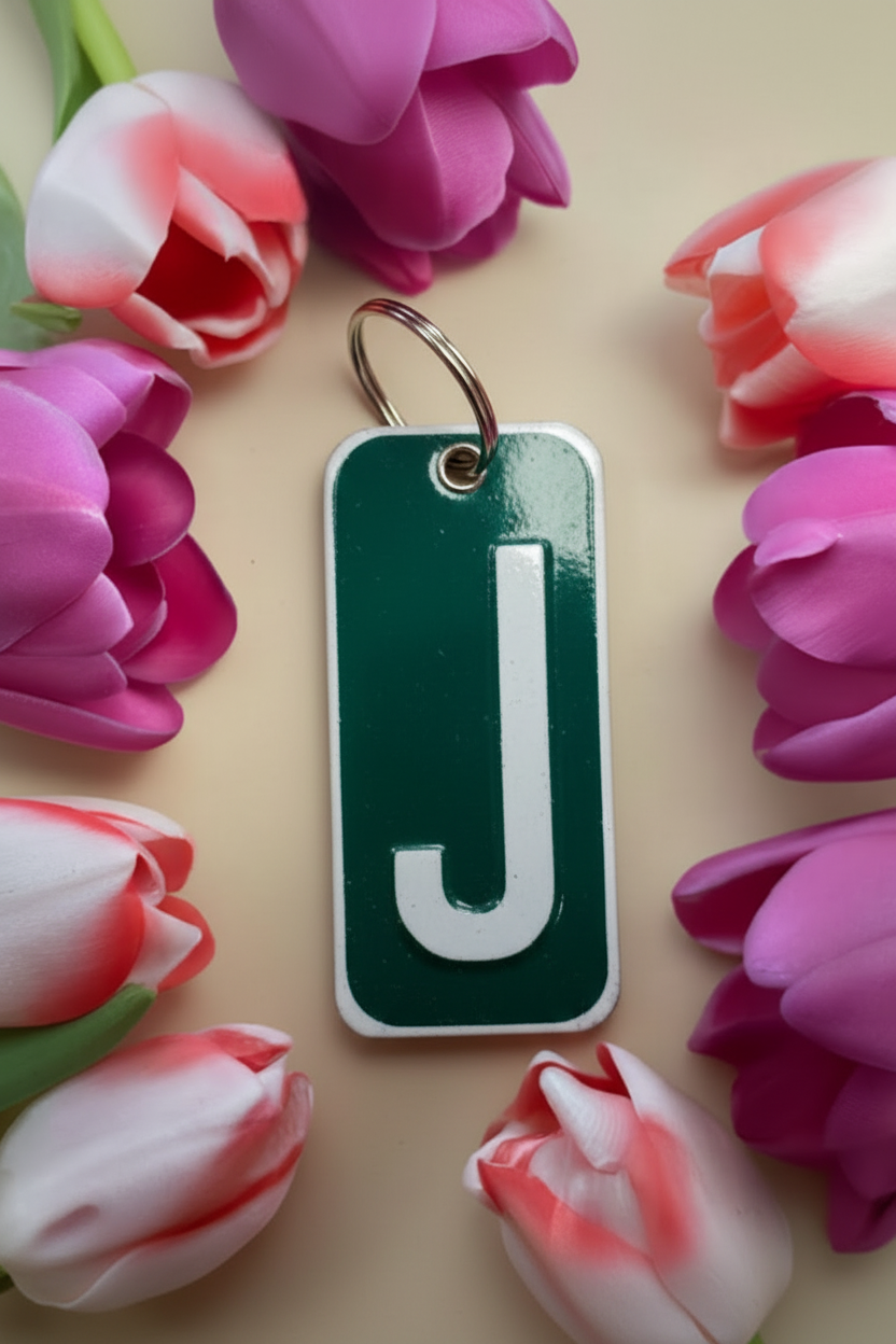 Handmade License Plate Keyring