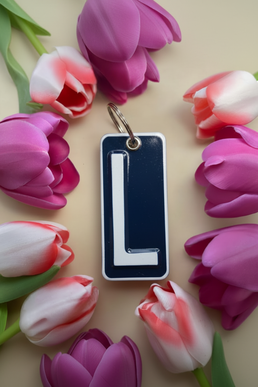 Handmade License Plate Keyring