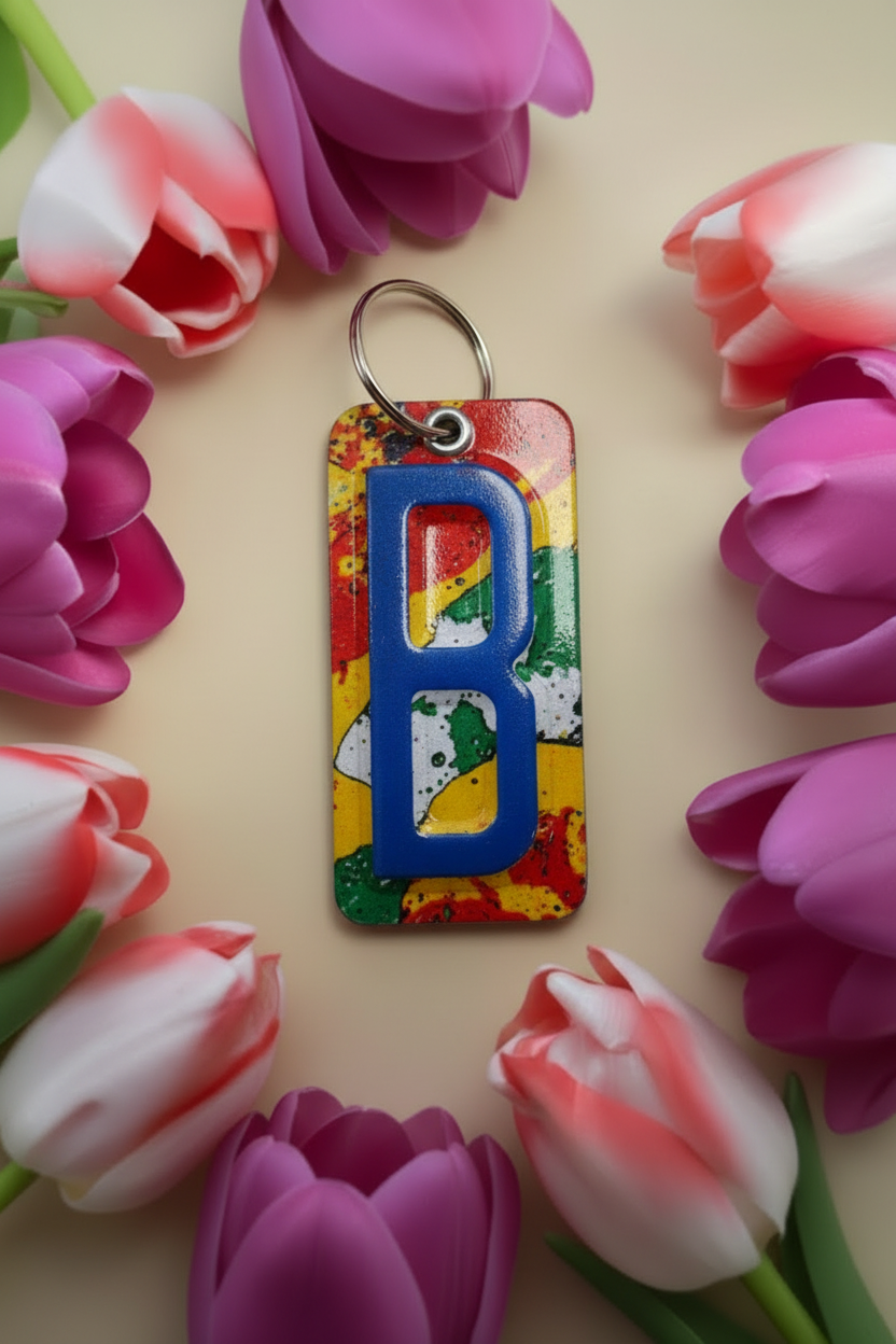 Letter B Keyring