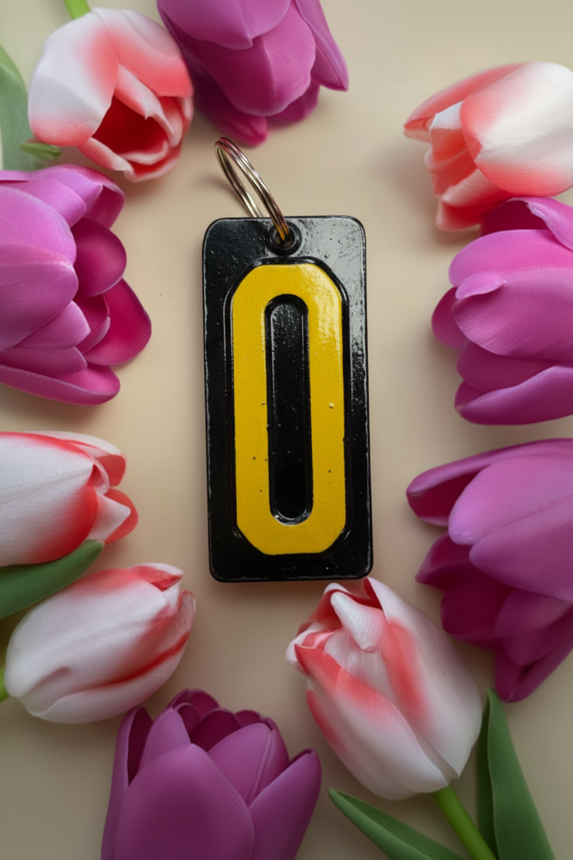 Handmade License Plate Keyring