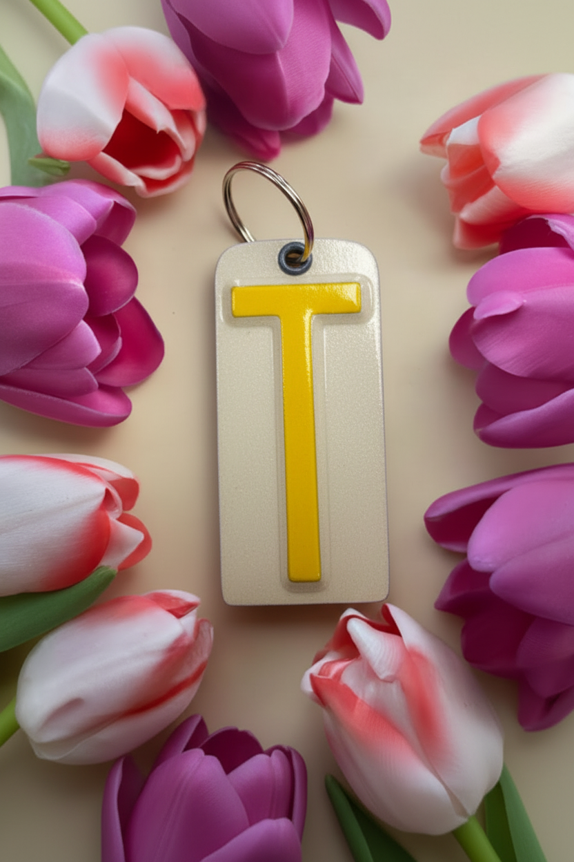 Handmade License Plate Keyring